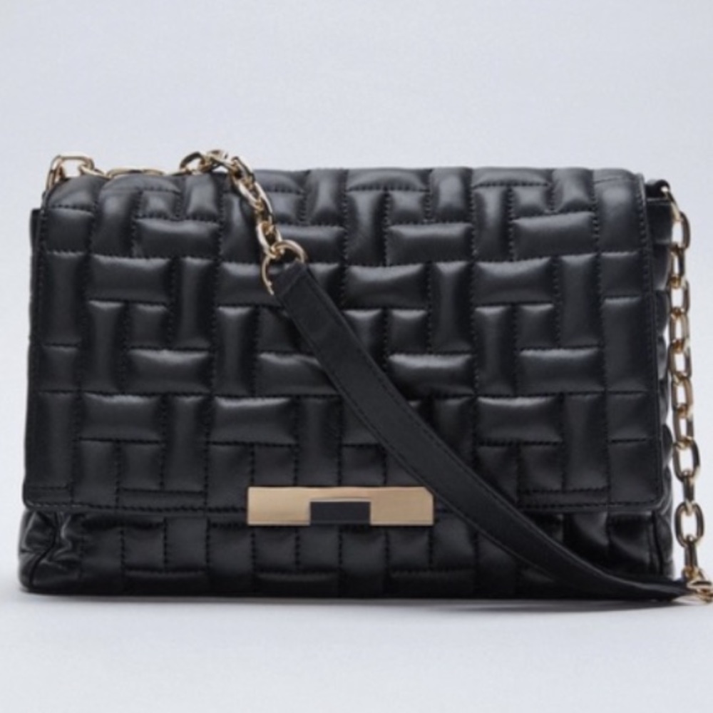 NWT Zara Leather Shoulder Bag